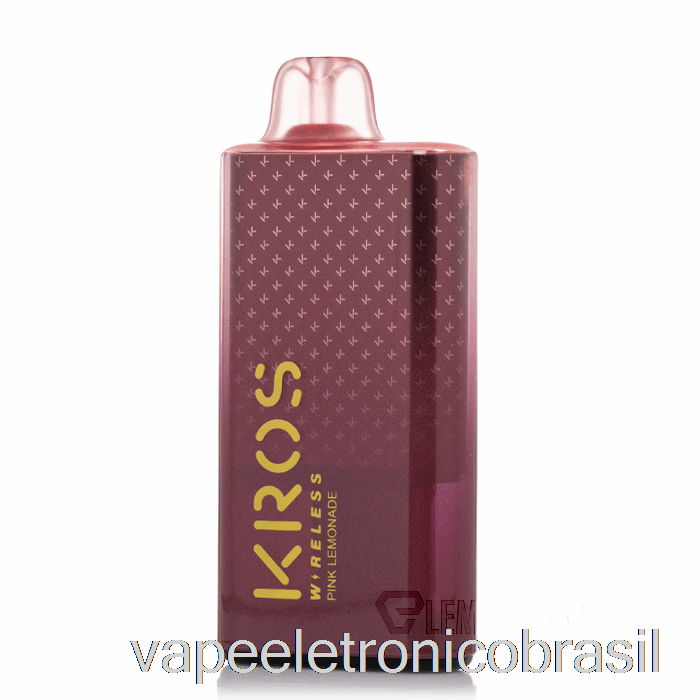 Vape Vaporesso Kros Wireless 9000 Limonada Rosa Descartável